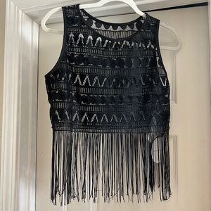 Fringe crop top